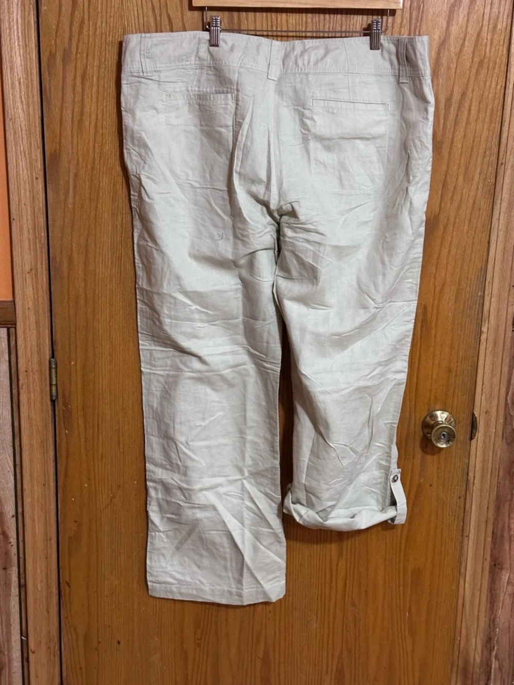 GAP women’s sz 20 Casual Cream Pants - Lightweight Straight‎ Leg